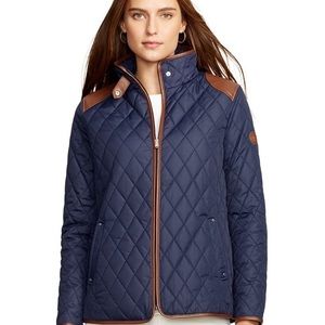 Lauren by Ralph Lauren navy quilted jacket